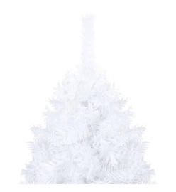 Arbre de Noël artificiel avec branches épaisses blanc 240cm PVC