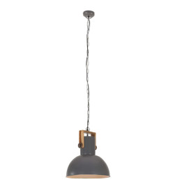 Lampe suspendue industrielle 25 W Gris Rond Manguier 42 cm E27