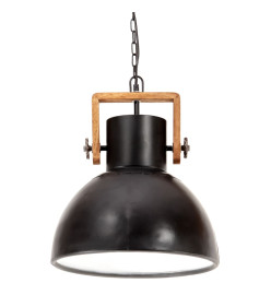 Lampe suspendue industrielle 25 W Noir Rond 40 cm E27