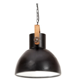 Lampe suspendue industrielle 25 W Noir Rond 40 cm E27