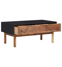 Table basse 90x50x40 cm Bois d'acacia massif et MDF