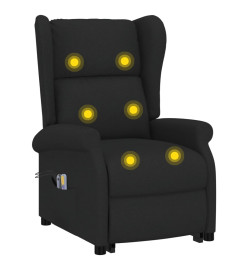 Fauteuil de massage Noir Tissu