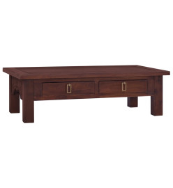 Table basse Marron classique 100x50x30 cm Bois d'acajou massif