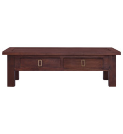 Table basse Marron classique 100x50x30 cm Bois d'acajou massif