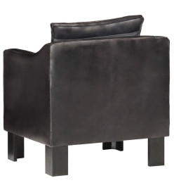 Fauteuil Noir Cuir véritable