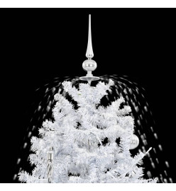 Arbre de Noël neigeux avec base de parapluie Blanc 190 cm