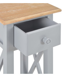 Table d'appoint Gris 27 x 27 x 65,5 cm Bois