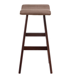 Chaises de bar lot de 2 taupe tissu