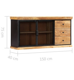 Buffet 150x40x75 cm Bois de manguier solide