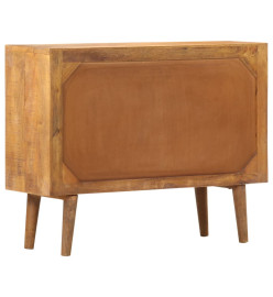 Buffet avec motif imprimé 90x30x70 cm Bois de manguier massif