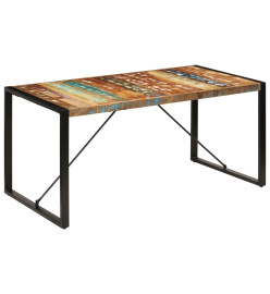 Table de salle à manger 160x80x75cm Bois de récupération massif