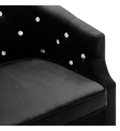 Fauteuil Noir Velours