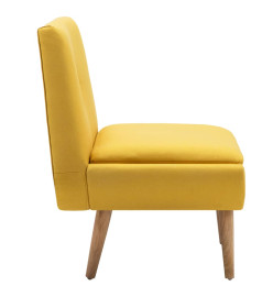 Fauteuil sans accoudoirs Jaune Tissu