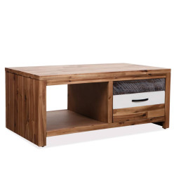 Table basse Bois d'acacia massif 90 x 50 x 37,5 cm