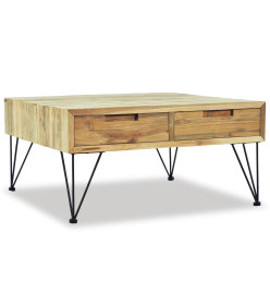 Table basse 80 x 80 x 40 cm Teck massif