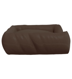 Coussin avec oreillers pour chien Marron 75x58x18 cm Tissu