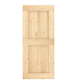 Porte 90x210 cm bois massif de pin