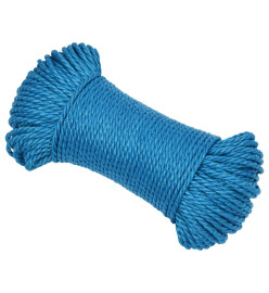 Corde de travail Bleu 3 mm 500 m Polypropylène