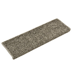 Tapis d'escalier 10 pcs 65x21x4 cm Gris