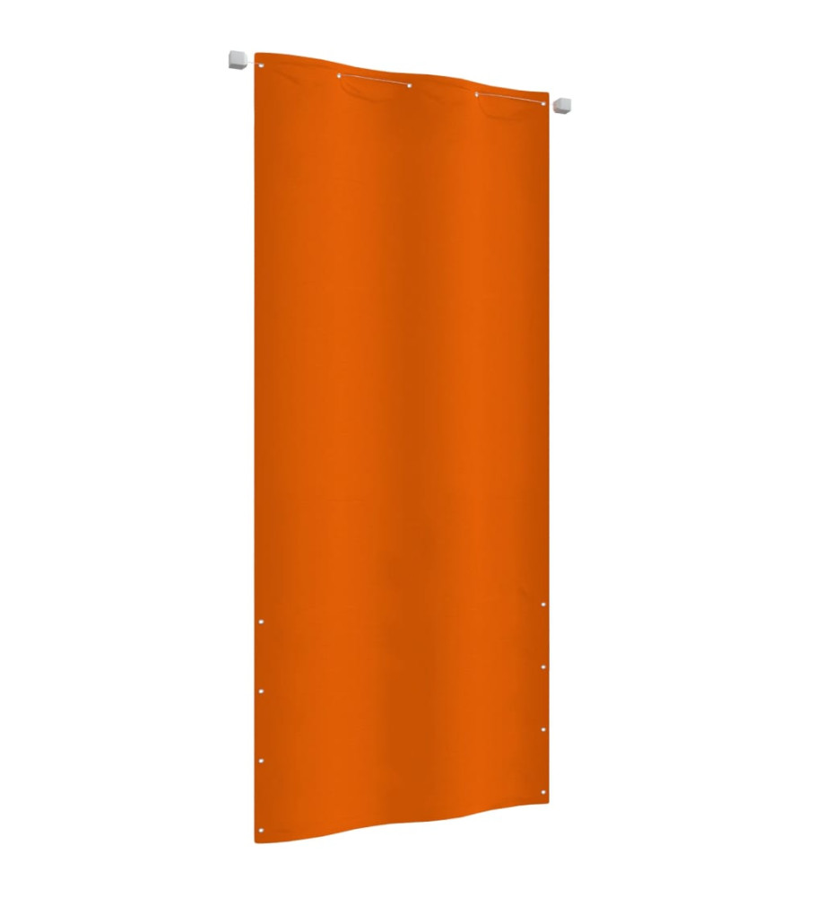 Écran de balcon Orange 100x240 cm Tissu Oxford