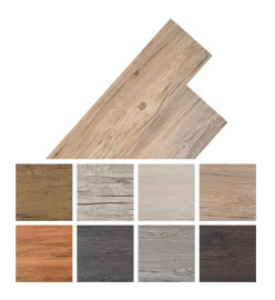 Planches de plancher PVC 4,46 m² 3 mm Marron chêne