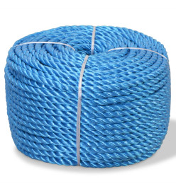 Corde torsadée Polypropylène 8 mm 500 m Bleu