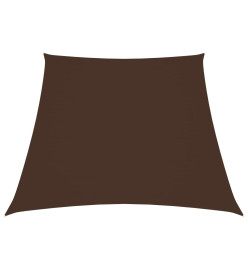 Voile de parasol Tissu Oxford trapèze 3/5x4 m Marron