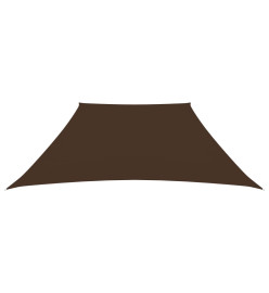 Voile de parasol Tissu Oxford trapèze 3/5x4 m Marron