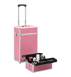 Chariot de maquillage Aluminium Rose