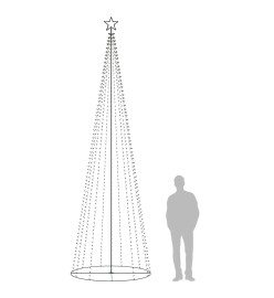 Sapin de Noël cône 752 LED Blanc chaud Décoration 160x500 cm