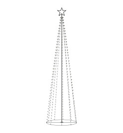 Arbre de Noël cône 400 LED blanc chaud décoration 100x360 cm