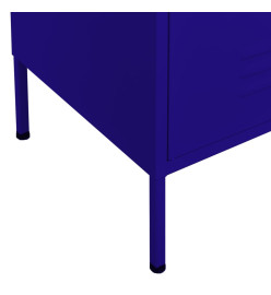 Armoire de rangement Bleu marine 80x35x101,5 cm Acier