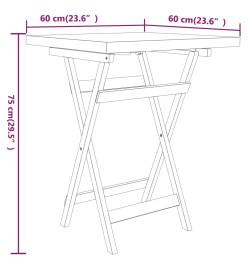 Ensemble de salle à manger de jardin 3 pcs Bois de teck massif