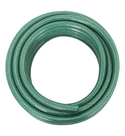 Tuyau d'arrosage avec jeu de raccords vert 0,6" 50 m PVC