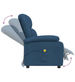 Fauteuil de massage Bleu Tissu