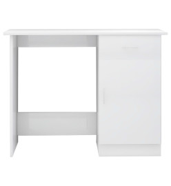 Bureau Blanc brillant 100 x 50 x 76 cm Aggloméré