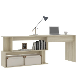 Bureau d'angle Chêne sonoma 200x50x76 cm Aggloméré