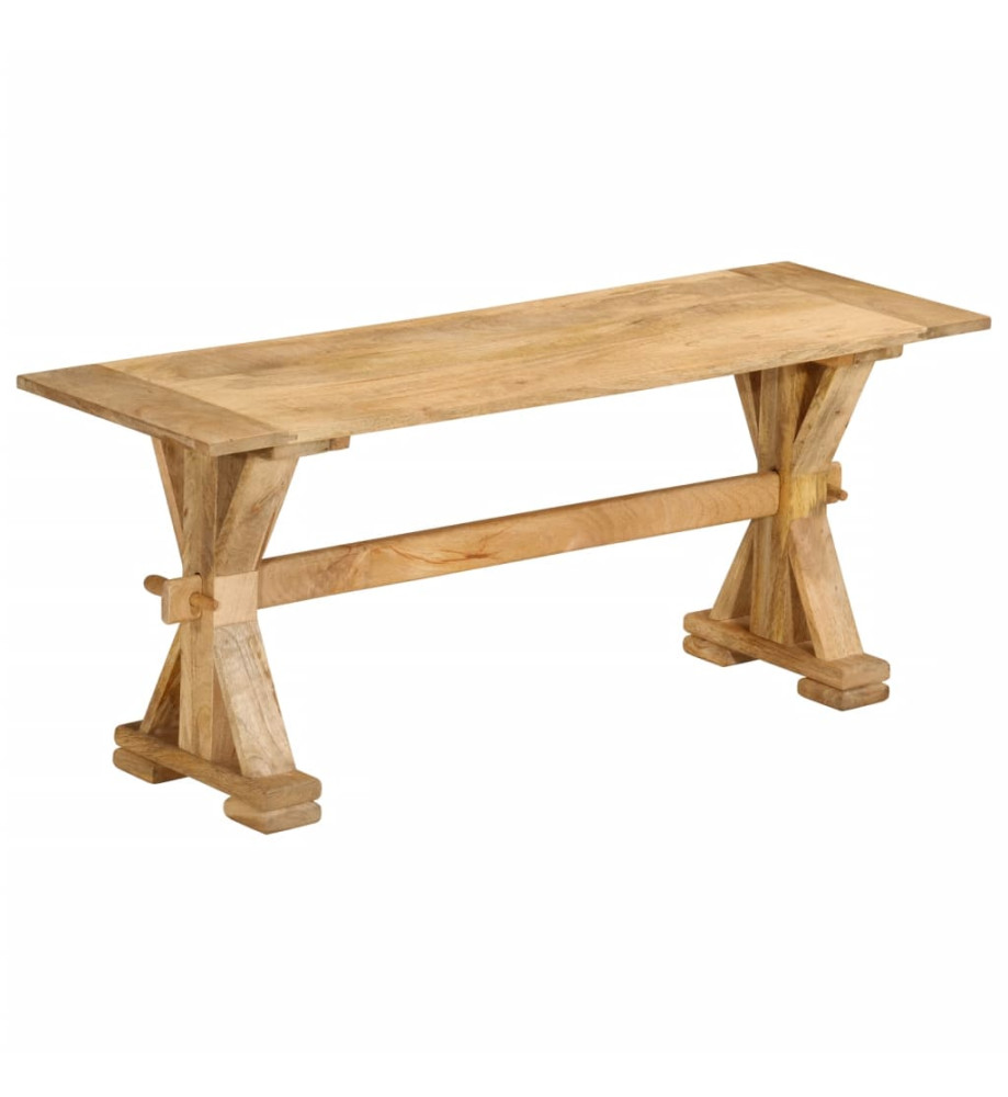 Banc 110x35x45 cm bois massif de manguier