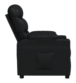 Fauteuil inclinable Noir Similicuir