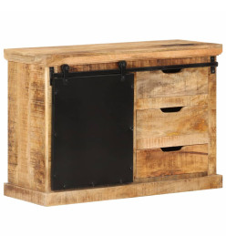 Buffet 80x30x55 cm bois de manguier brut massif