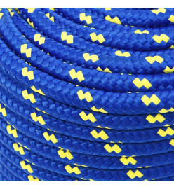 Corde de bateau Bleu 14 mm 100 m Polypropylène