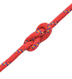 Corde de bateau Polypropylène 6 mm 100 m Rouge