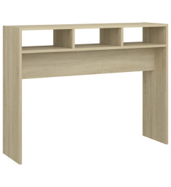 Table console Chêne sonoma 105x30x80 cm Aggloméré