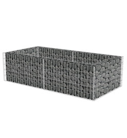 Jardinière à gabion Acier galvanisé 180 x 90 x 50 cm