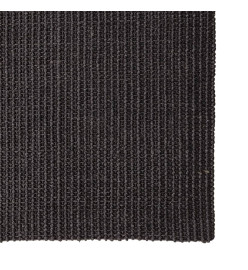 Tapis en sisal pour griffoir noir 80x250 cm