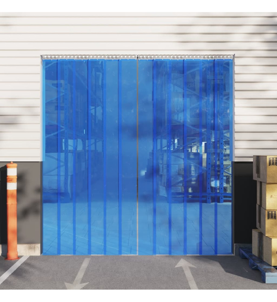 Rideau de porte bleu 300 mmx2,6 mm 25 m PVC