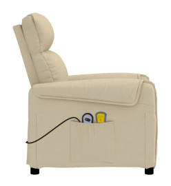 Fauteuil de massage Crème Tissu