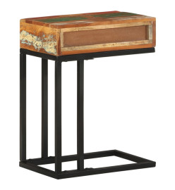 Table d'appoint en U 45x30x61 cm Bois de récupération massif