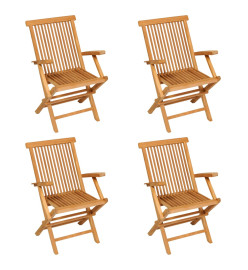 Salon de jardin 5 pcs Bois de teck massif