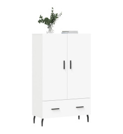 Buffet haut blanc 69,5x31x115 cm bois d'ingénierie